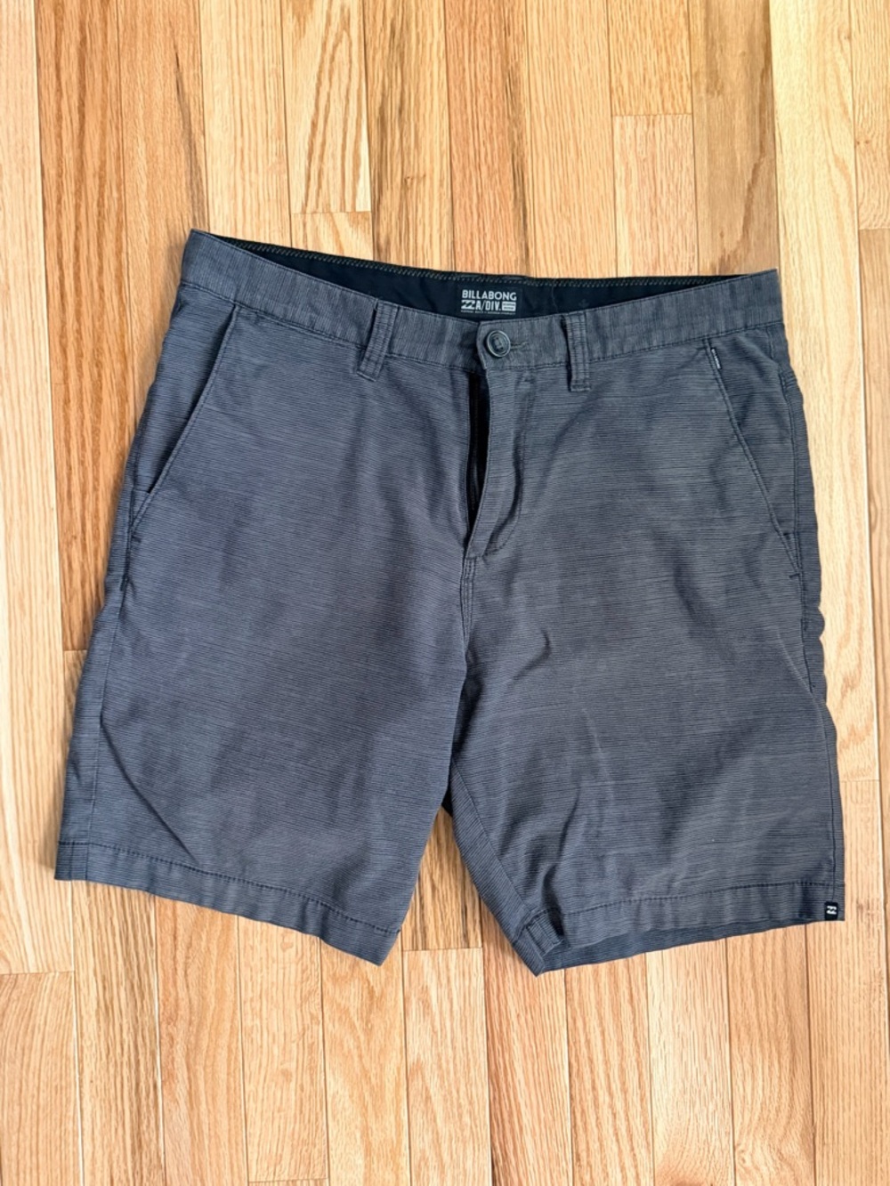 Billabong Men's Slate Gray Flat Front Shorts